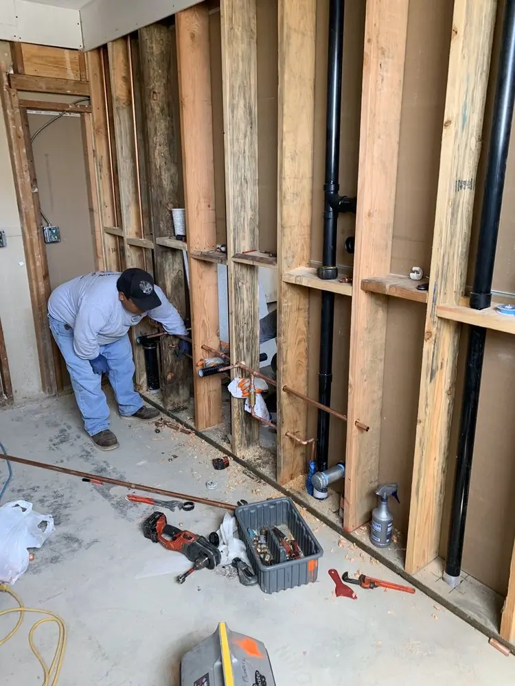 Commercial rough-in plumbing for Water Heater Replacement in Colesville